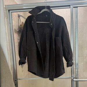 Dark Brown Shirt Jacket